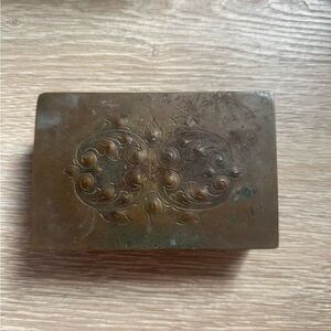 Vintage Ornate Brown Box